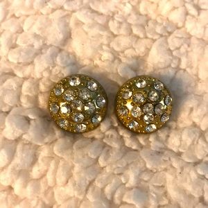 Set of 2 Snaps Multiple Chrystals Gold Original Gingersnaps Inspired
